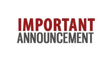 Important Announcement
